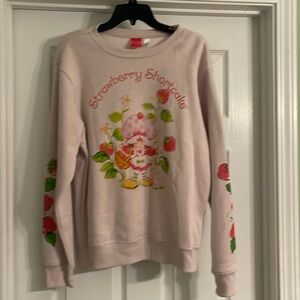 STRAWBERRY SHORTCAKE Sweatshirt Light Pink-Sz L